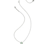 Kendra Scott Ice Cream Short Pendant Necklace | Silver | Mint Mother of Pearl - Juli's Wearable Art