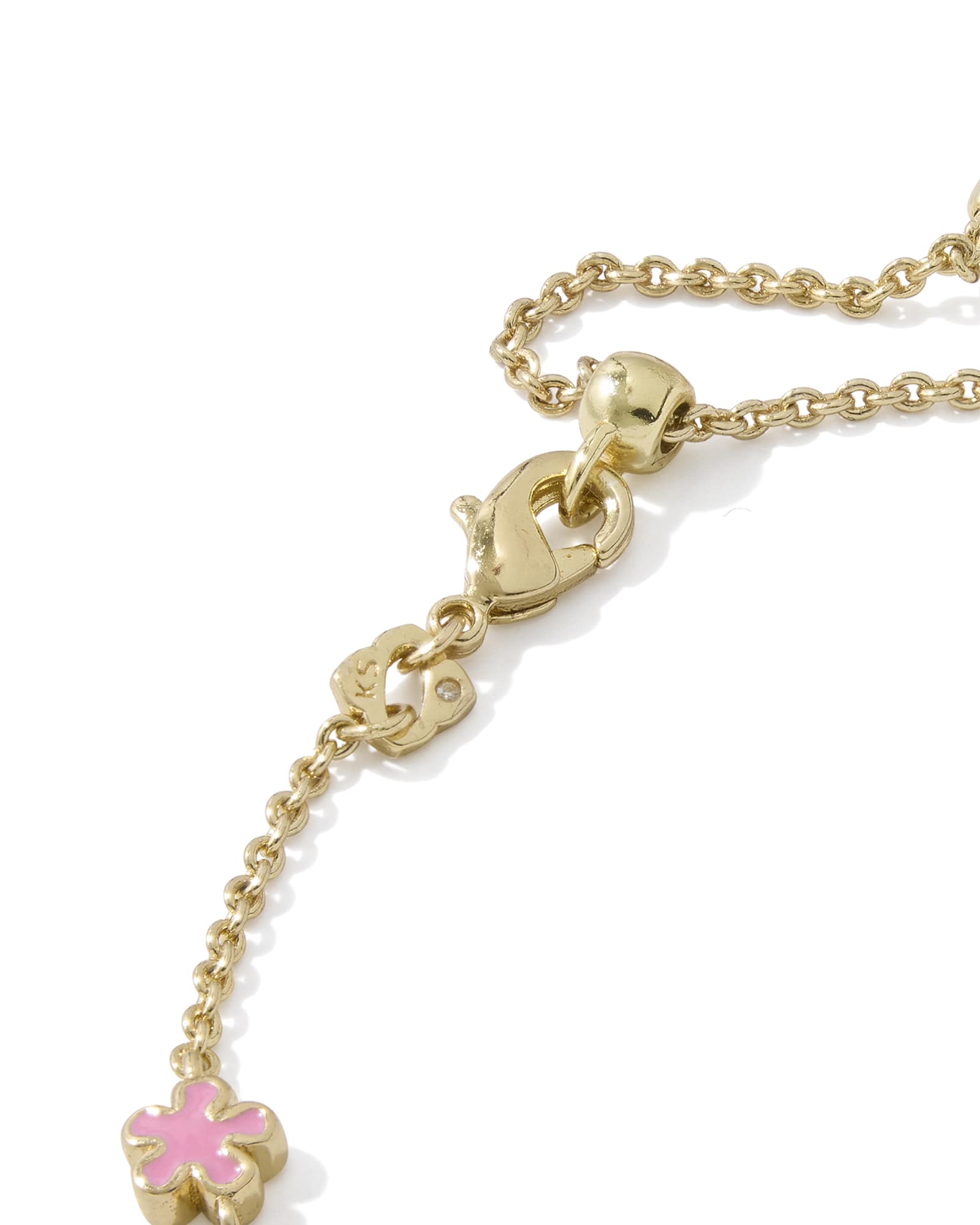 Kendra Scott Jane Delicate Chain Bracelet in Gold | Dark Pink Enamel - Juli's Wearable Art