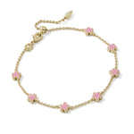Kendra Scott Jane Delicate Chain Bracelet in Gold | Dark Pink Enamel - Juli's Wearable Art