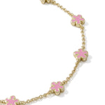 Kendra Scott Jane Delicate Chain Bracelet in Gold | Dark Pink Enamel - Juli's Wearable Art