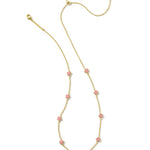 Kendra Scott Jane Strand Necklace in Gold | Dark Pink Enamel - Juli's Wearable Art
