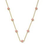 Kendra Scott Jane Strand Necklace in Gold | Dark Pink Enamel - Juli's Wearable Art