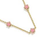 Kendra Scott Jane Strand Necklace in Gold | Dark Pink Enamel - Juli's Wearable Art