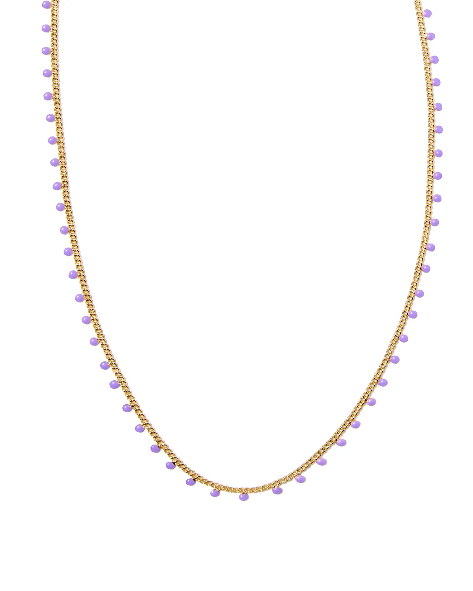 Kendra Scott Kelsey Gold & Purple Strand Necklace