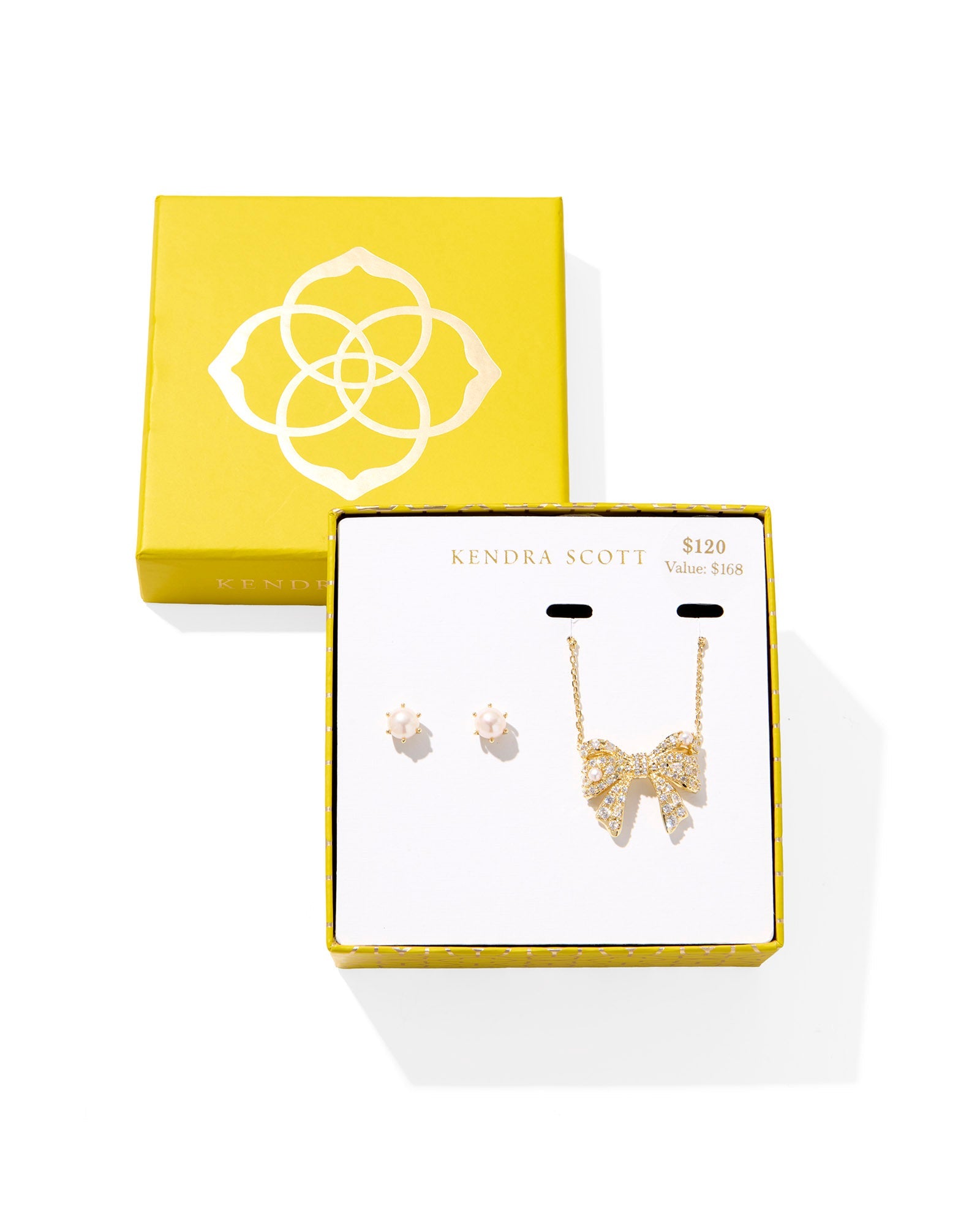 Kendra Scott Krista Bow and Ashton Gift Set – Gold White Mix - Juli's Wearable Art