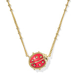 Kendra Scott Ladybug Short Pendant Necklace | Gold - Juli's Wearable Art