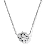 Kendra Scott Ladybug Short Pendant Necklace | Silver - Juli's Wearable Art