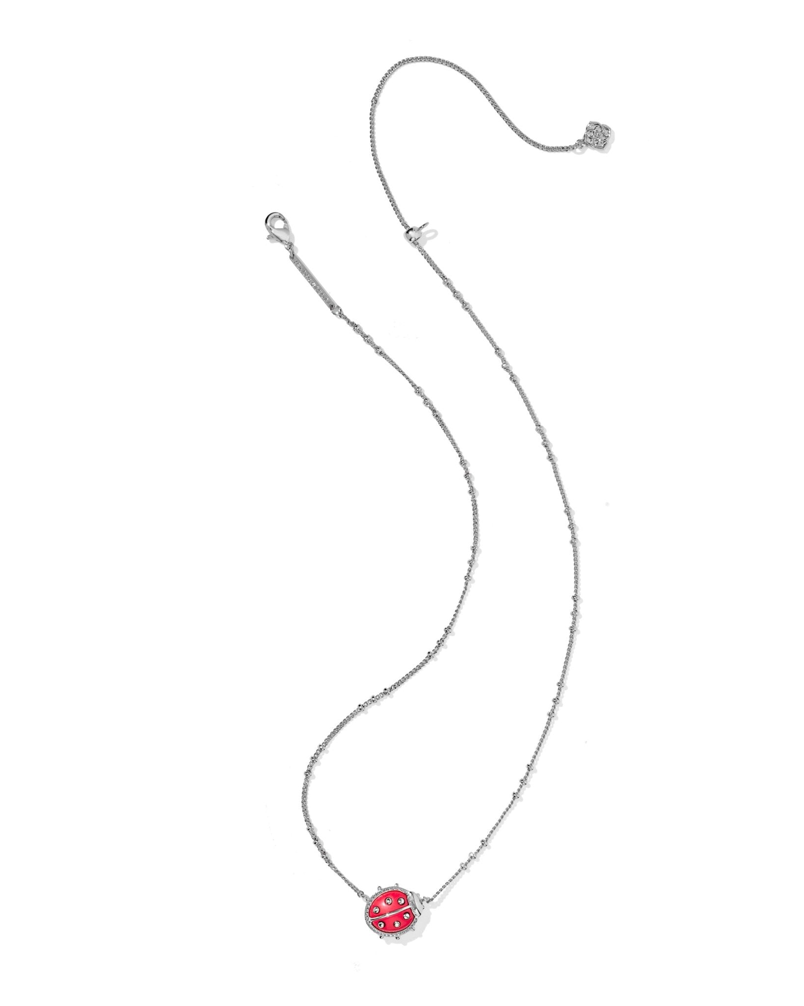Kendra Scott Ladybug Short Pendant Necklace | Silver - Juli's Wearable Art