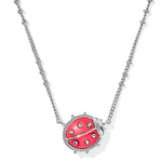 Kendra Scott Ladybug Short Pendant Necklace | Silver - Juli's Wearable Art