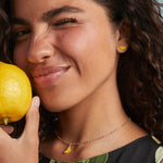 Kendra Scott Lemon Gold Short Pendant Necklace - Juli's Wearable Art