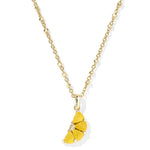 Kendra Scott Lemon Gold Short Pendant Necklace - Juli's Wearable Art