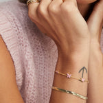 Kendra Scott Lillia Butterfly Gold & Pink Enamel Delicate Chain Bracelet - Juli's Wearable Art