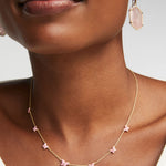 Kendra Scott Lillia Butterfly Gold & Pink Enamel Strand Necklace - Juli's Wearable Art