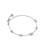 Kendra Scott Lillia Butterfly Silver & Pink Enamel Delicate Chain Bracelet - Juli's Wearable Art