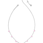 Kendra Scott Lillia Butterfly Silver & Pink Enamel Strand Necklace - Juli's Wearable Art