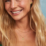 Kendra Scott Lime Gold Short Pendant Necklace - Juli's Wearable Art