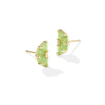 Kendra Scott Lime Gold Stud Earrings - Juli's Wearable Art