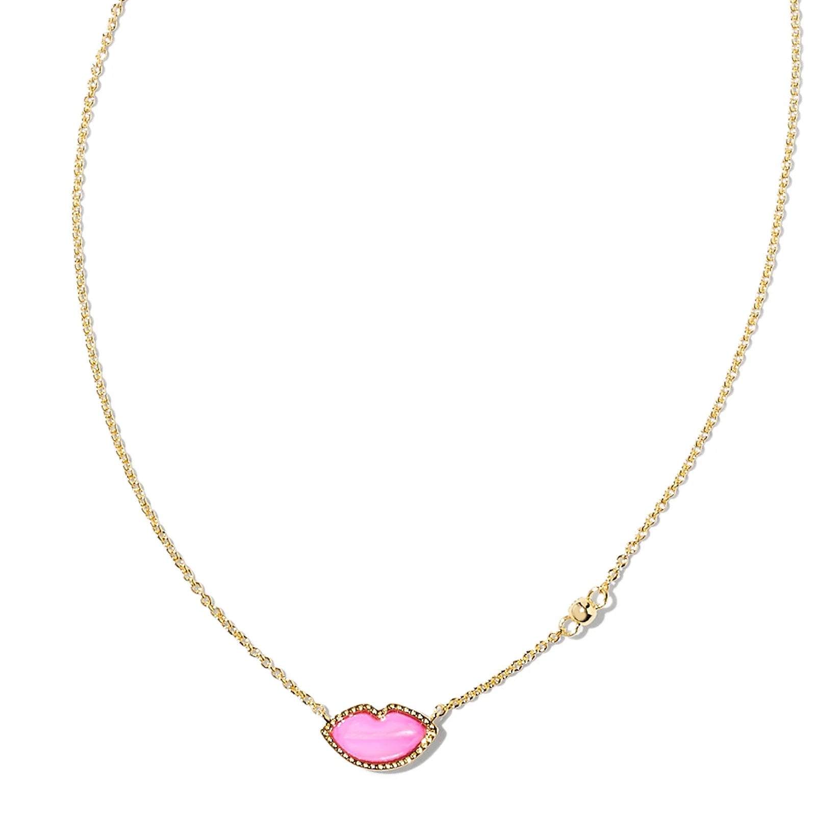Kendra Scott Lips Pendant Necklaces in Hot Pink Mother - of - Pearl - Juli's Wearable Art