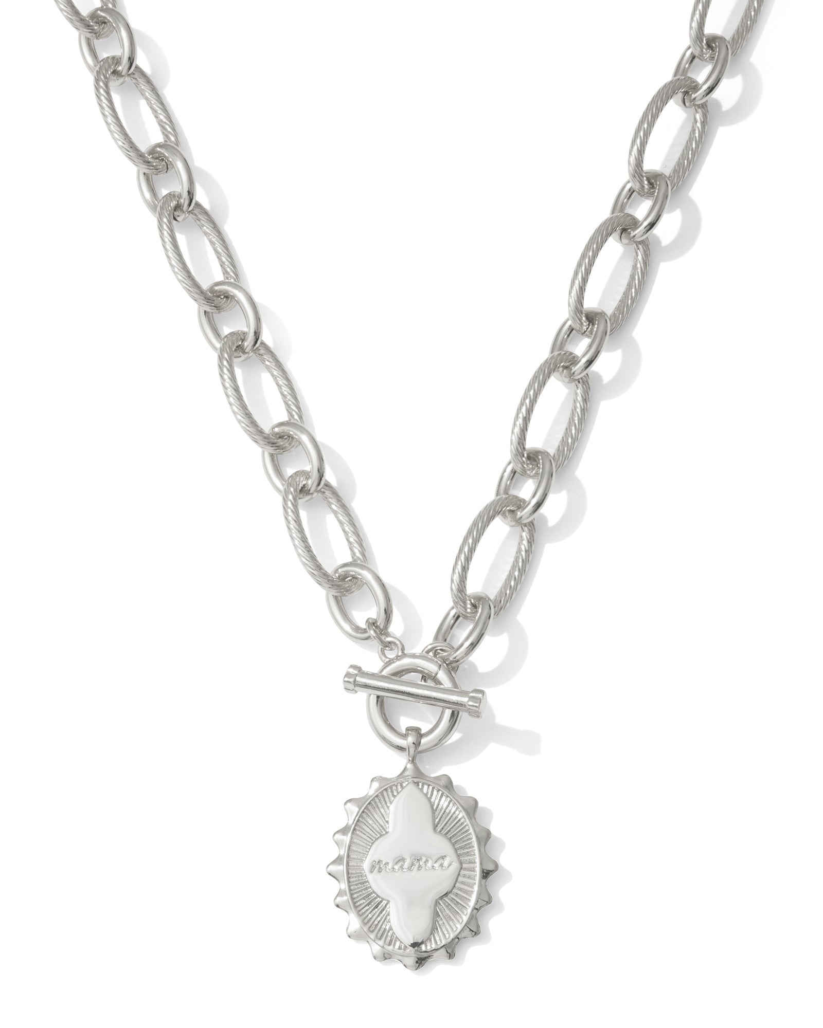 Kendra Scott Mama Link and Chain Necklace | Silver