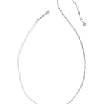 Kendra Scott Markie Half Chain Necklace | Silver | Freshwater Pearl - Juli's Wearable Art