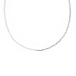 Kendra Scott Markie Half Chain Necklace | Silver | Freshwater Pearl - Juli's Wearable Art