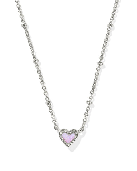 SPYAIR　KENTA ネックレス Kendra Scott Mini Ari Heart Satellite Necklace | Bubblegum Pink Opal