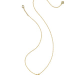 Kendra Scott Mini Elisa Dira Necklace | Gold | Bright White Lab Grown Opal - Juli's Wearable Art