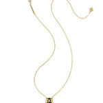 Kendra Scott Owl Short Pendant Necklace | Gold Sheen Obsidian | Reversible - Juli's Wearable Art