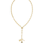 Kendra Scott Parker Fish Long Charm Necklace | Gold | Abalone Shell - Juli's Wearable Art