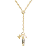 Kendra Scott Parker Fish Long Charm Necklace | Gold | Abalone Shell - Juli's Wearable Art