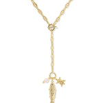 Kendra Scott Parker Fish Long Charm Necklace | Gold | Abalone Shell - Juli's Wearable Art