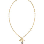 Kendra Scott Parker Fish Long Charm Necklace | Gold | Abalone Shell - Juli's Wearable Art