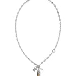 Kendra Scott Parker Fish Long Charm Necklace | Vintage Silver Abalone Shell - Juli's Wearable Art