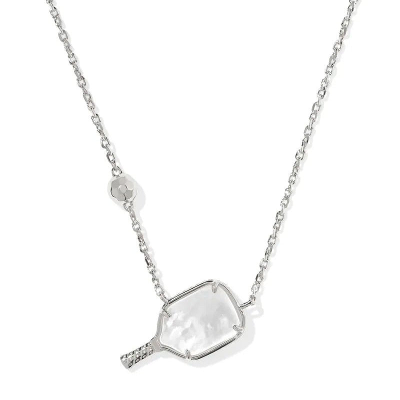 Kendra Scott Pickleball Short Pendant Necklaces in Ivory Mother - of - Pearl - Juli's Wearable Art