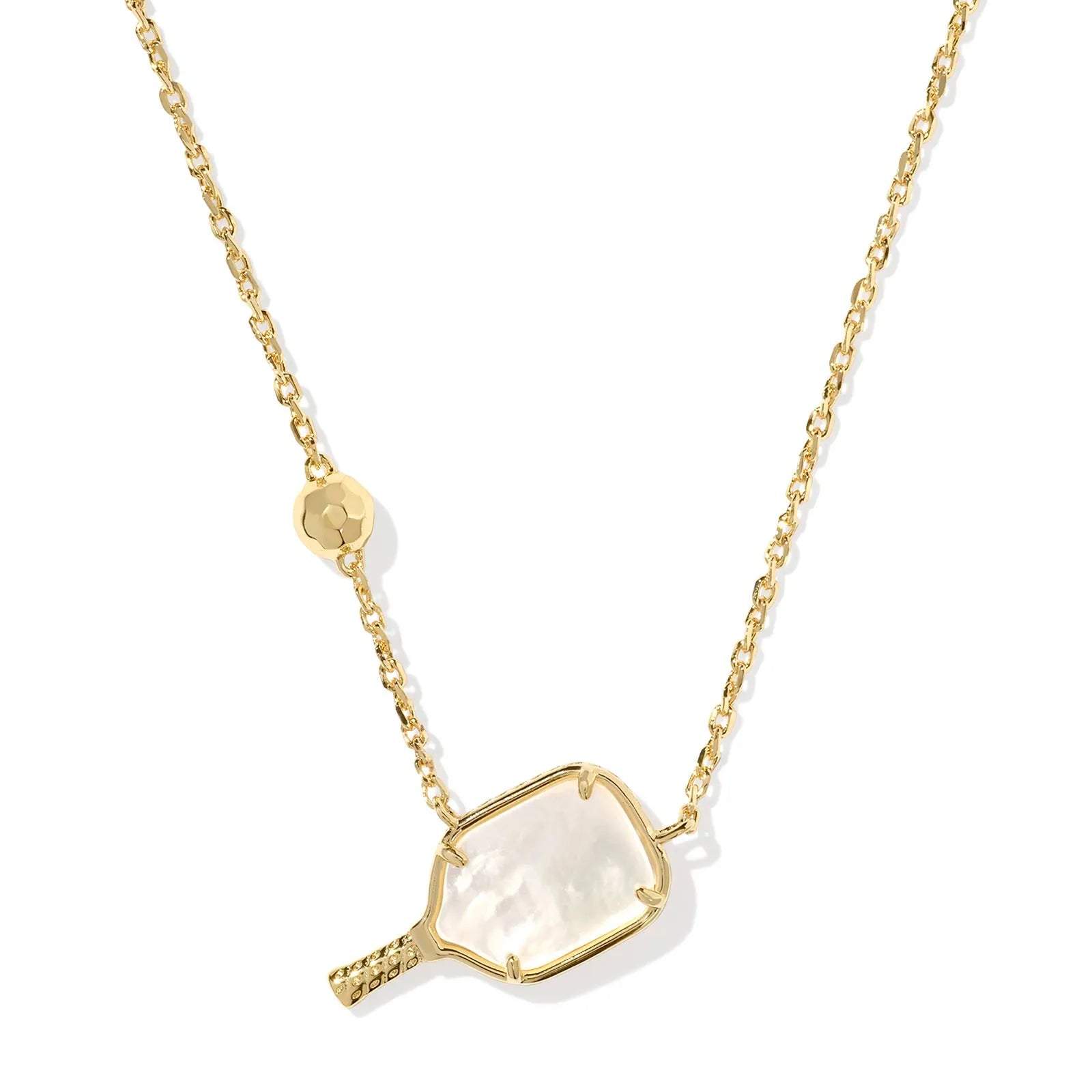 Kendra Scott Pickleball Short Pendant Necklaces in Ivory Mother - of - Pearl - Juli's Wearable Art