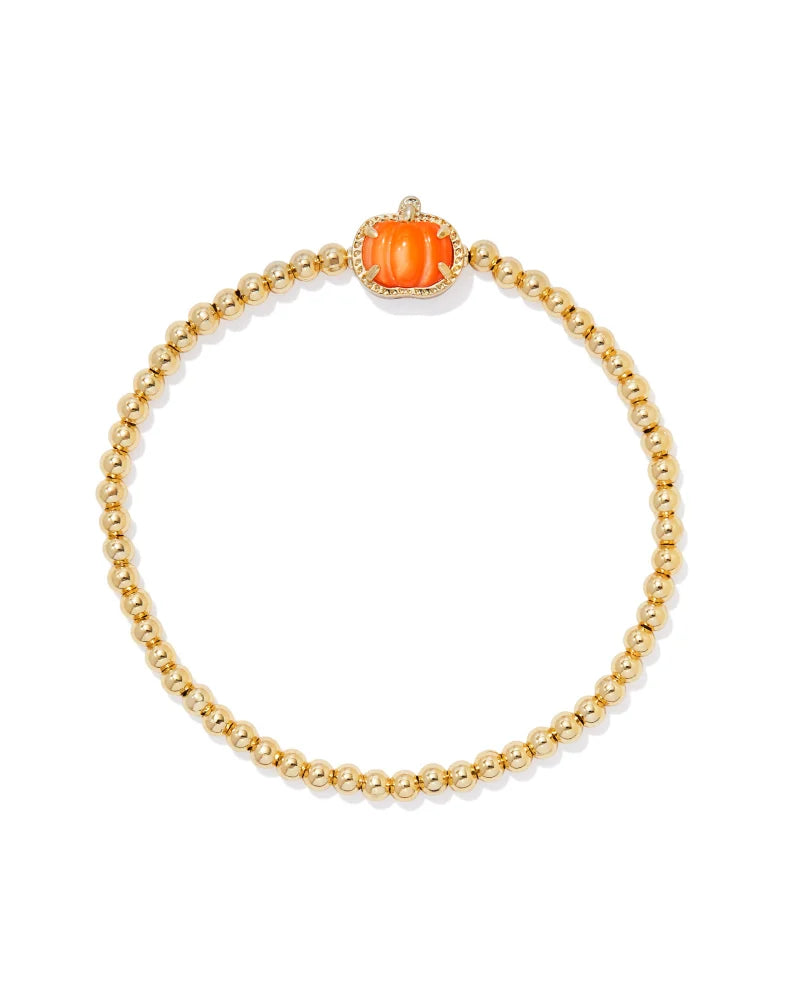 Kendra Scott Pumpkin Stretch Bracelets in Orange Mother-of-Pearl