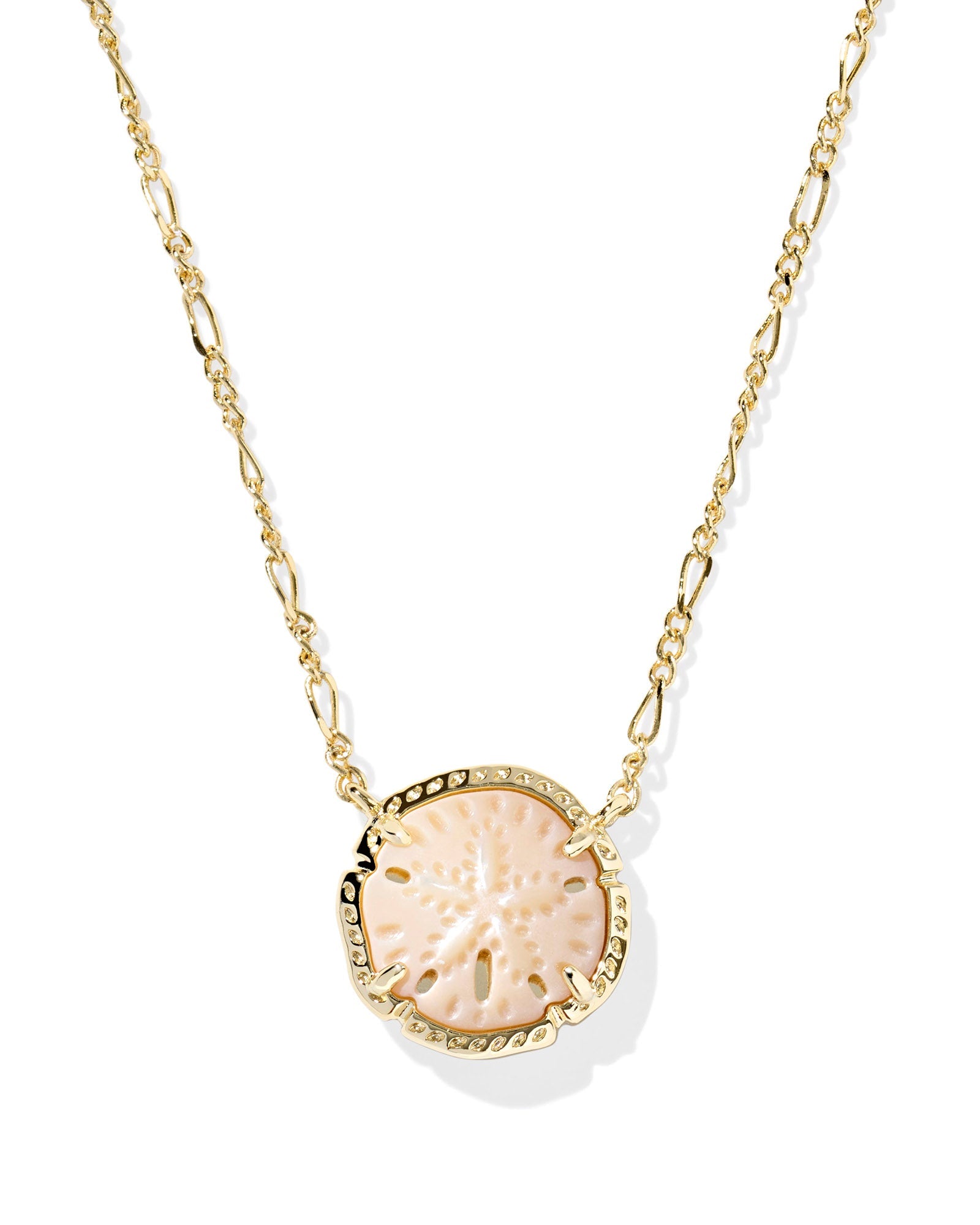 Kendra Scott Sand Dollar Pendant Necklace – Gold & Natural Mother of Pearl - Juli's Wearable Art