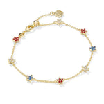 Kendra Scott Sierra Star Gold Crystal Delicate Chain Bracelet - Juli's Wearable Art