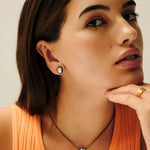 Kendra Scott Skeleton Stud Earrings in Ivory Mother - of - Pearl - Juli's Wearable Art