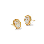 Kendra Scott Skeleton Stud Earrings in Ivory Mother - of - Pearl - Juli's Wearable Art