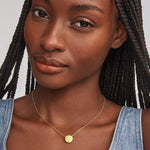 Kendra Scott Tennis Ball Short Pendant Necklace | Gold - Juli's Wearable Art