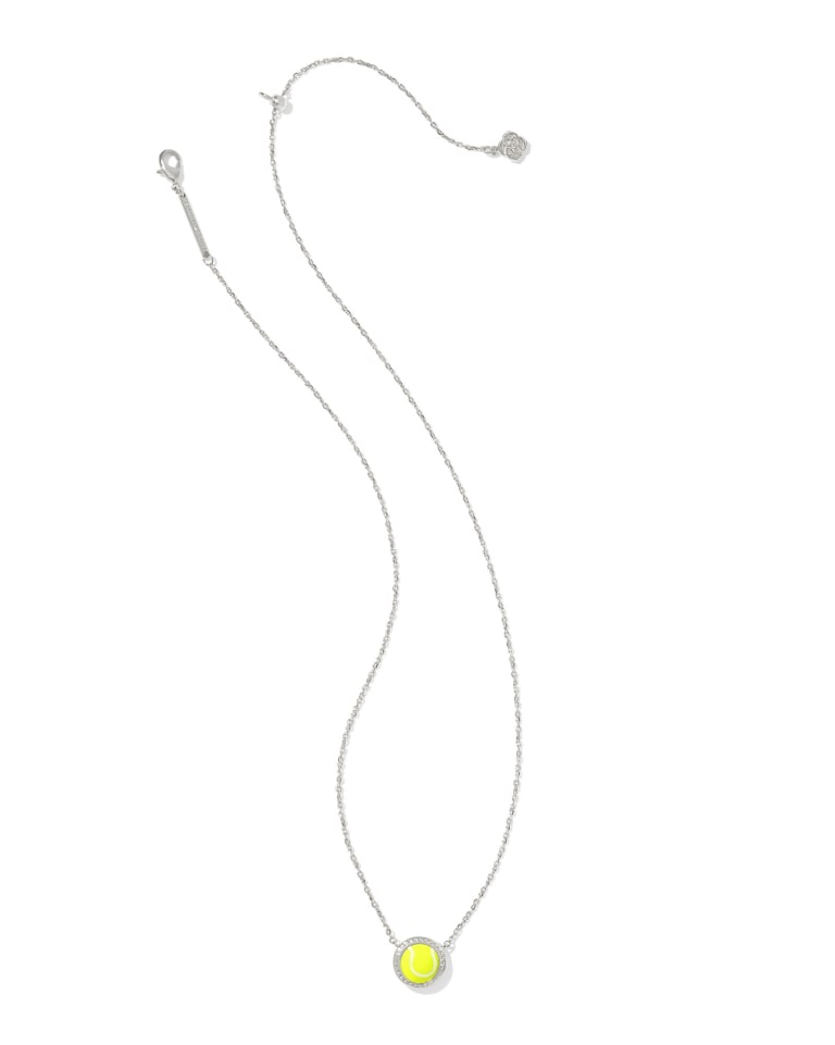 Kendra Scott Tennis Ball Short Pendant Necklace | Silver - Juli's Wearable Art