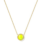 Kendra Scott Tennis Short Pendant Necklaces in Chartreuse Magnesite - Juli's Wearable Art