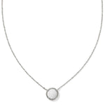 KENDRA SCOTT VOLLEYBALL SHORT PENDANT NECKLACES - WHITE MOTHER OF PEARL - Juli's Wearable Art