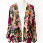 Kensington Floral Short Kimono - Juli's Wearable Art