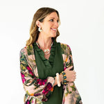 Kensington Floral Short Kimono - Juli's Wearable Art