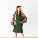 Kensington Floral Short Kimono - Juli's Wearable Art