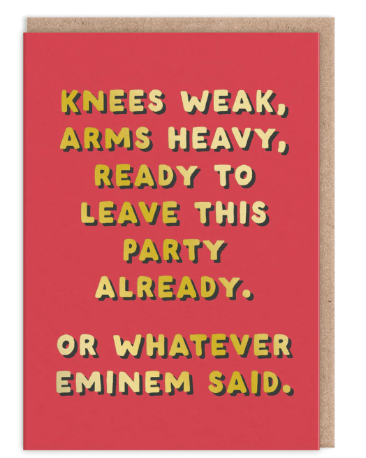 Knees Weak Greeting Card - Juli's Wearable Art