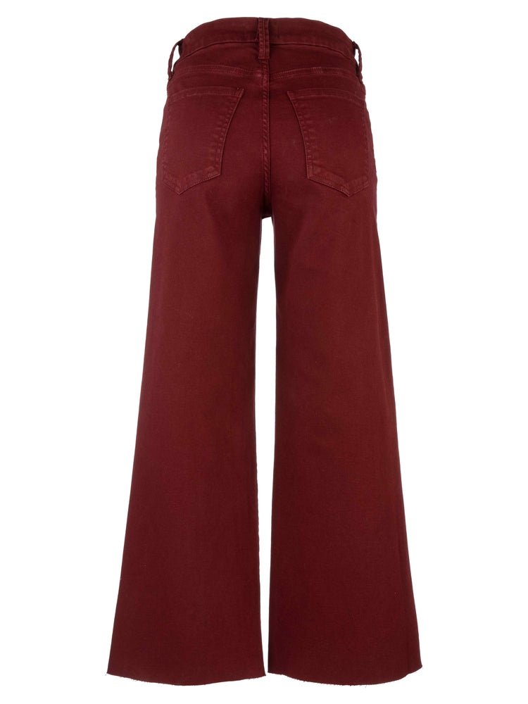 Kut from the Kloth Meg High Rise Wide Leg Jeans - Maroon - Juli's Wearable Art