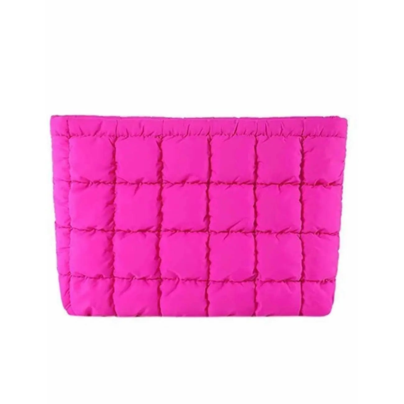 Ladies Quilted Puffer Makeup Bag | Rose - Juli's Wearable Art